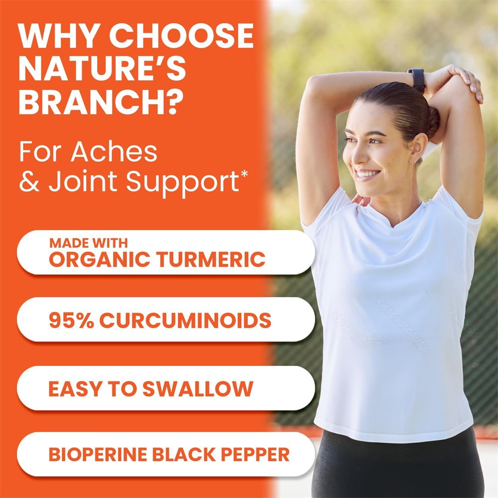 3 Bottles Turmeric Curcumin 2600mg with Ginger & Black Pepper Capsules For Adult