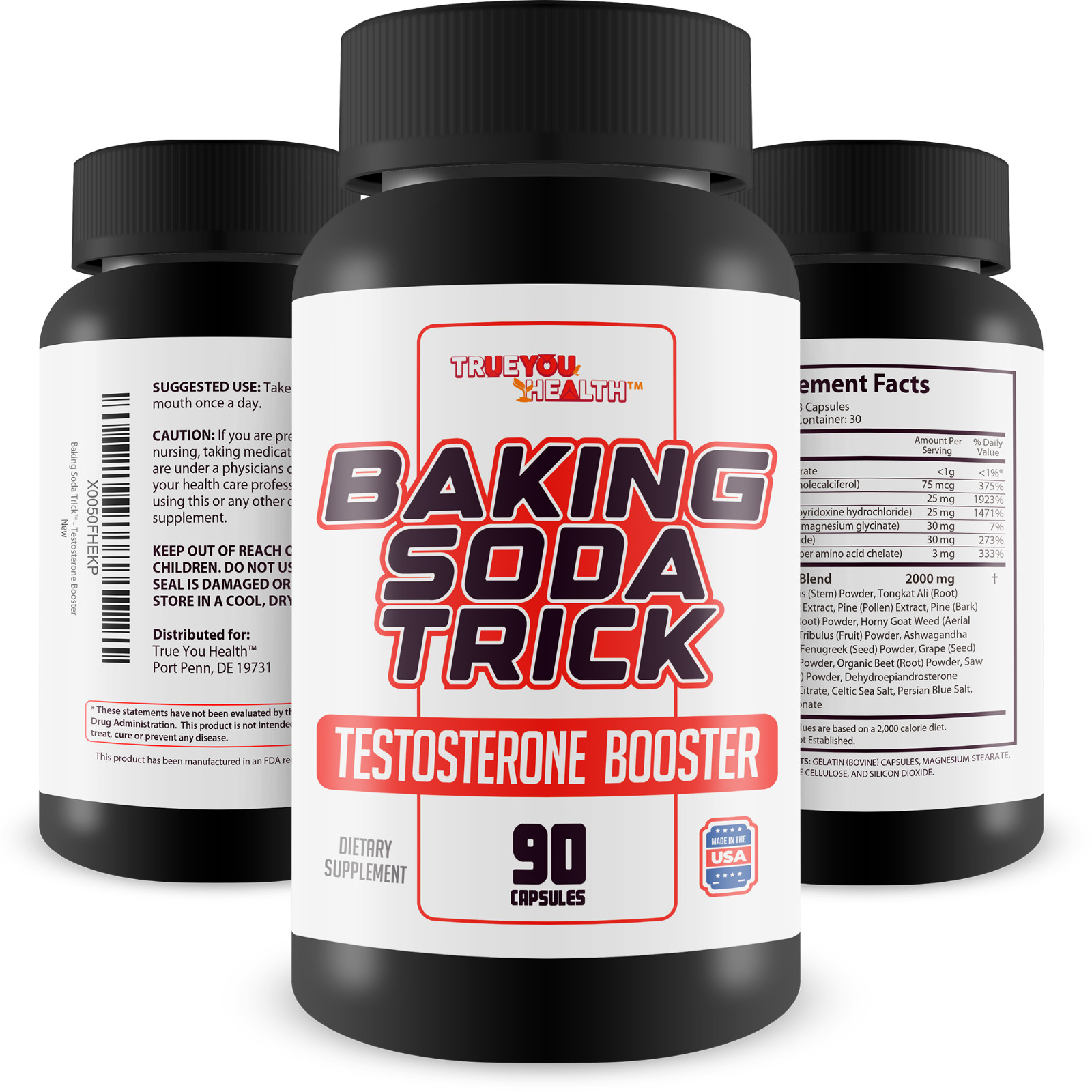 Baking Soda Trick Testosterone Booster for Men – Strength, Energy, Performance