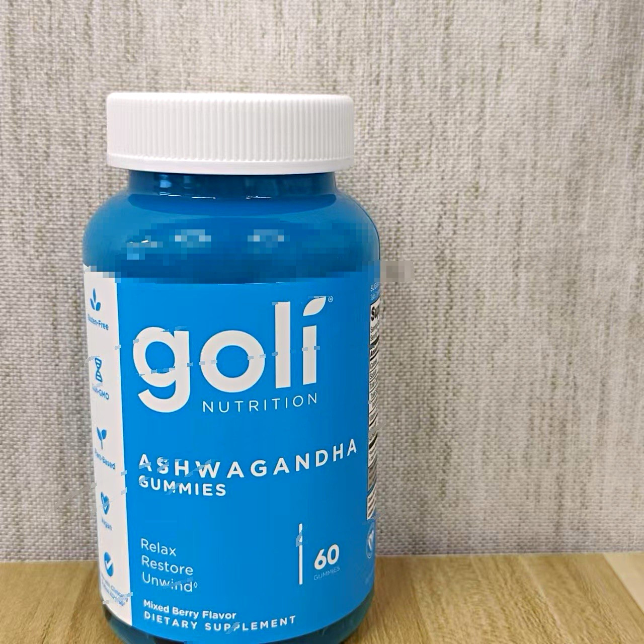 Goli Nutrition Ashwagandha Gummies KSM-66 300mg 60ct Mixed Berry Kosher