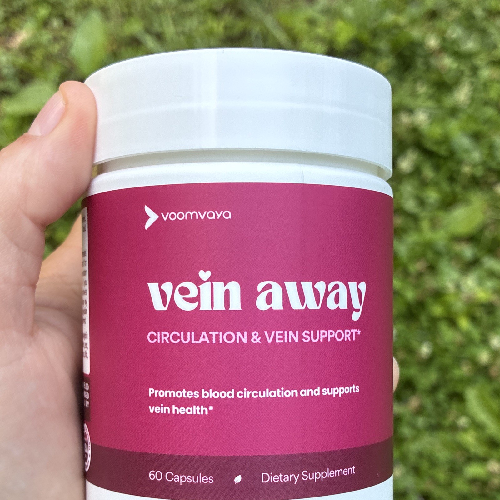 Voomvaya Vein Away Circulation & Vein Support Supplement, 60 Capsules
