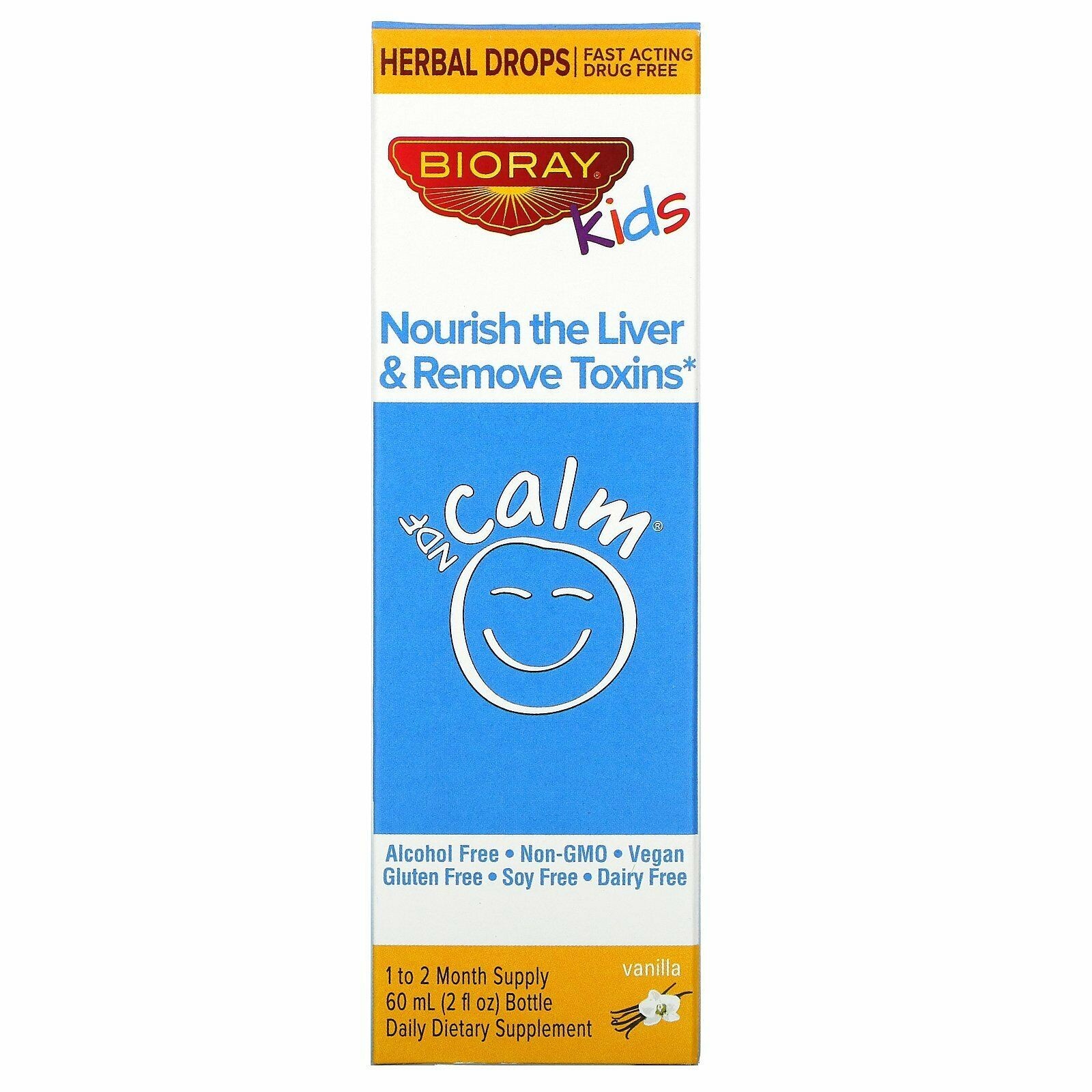 Kids, NDF Calm, Vanilla, 2 fl oz (60 ml)