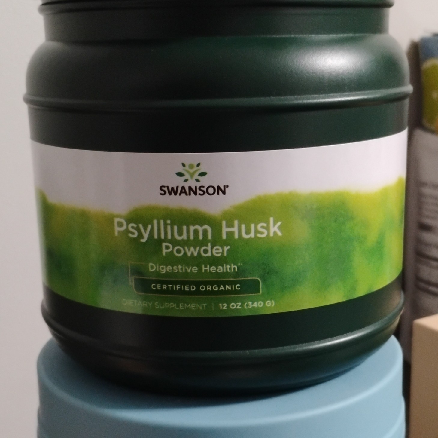 Swanson Certified Organic Psyllium Husk Fiber Powder Digestive Support 12 oz