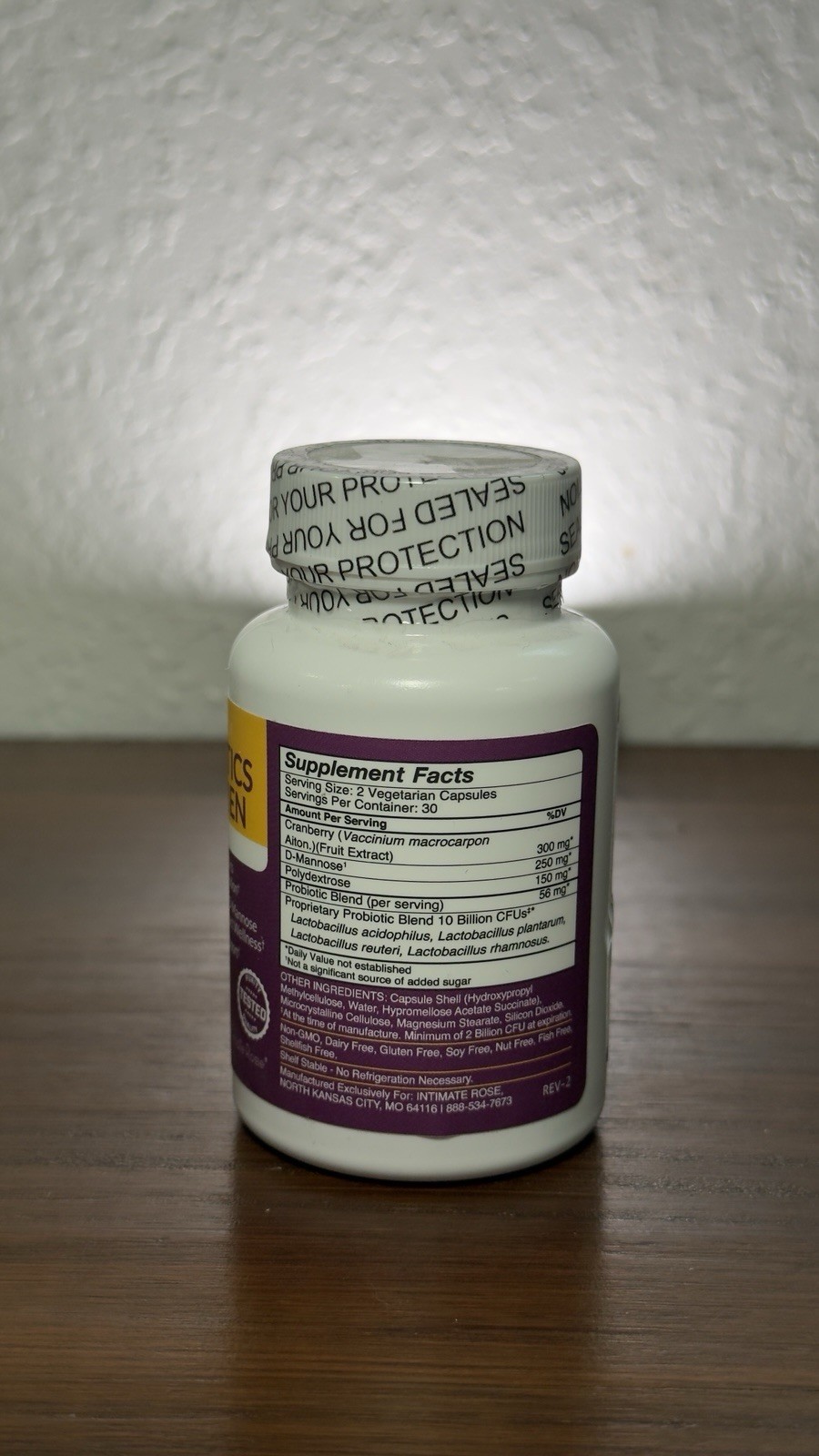 Intimate Rose Flora Bloom Probiotics Women Digestive & Urinary Support 60ct