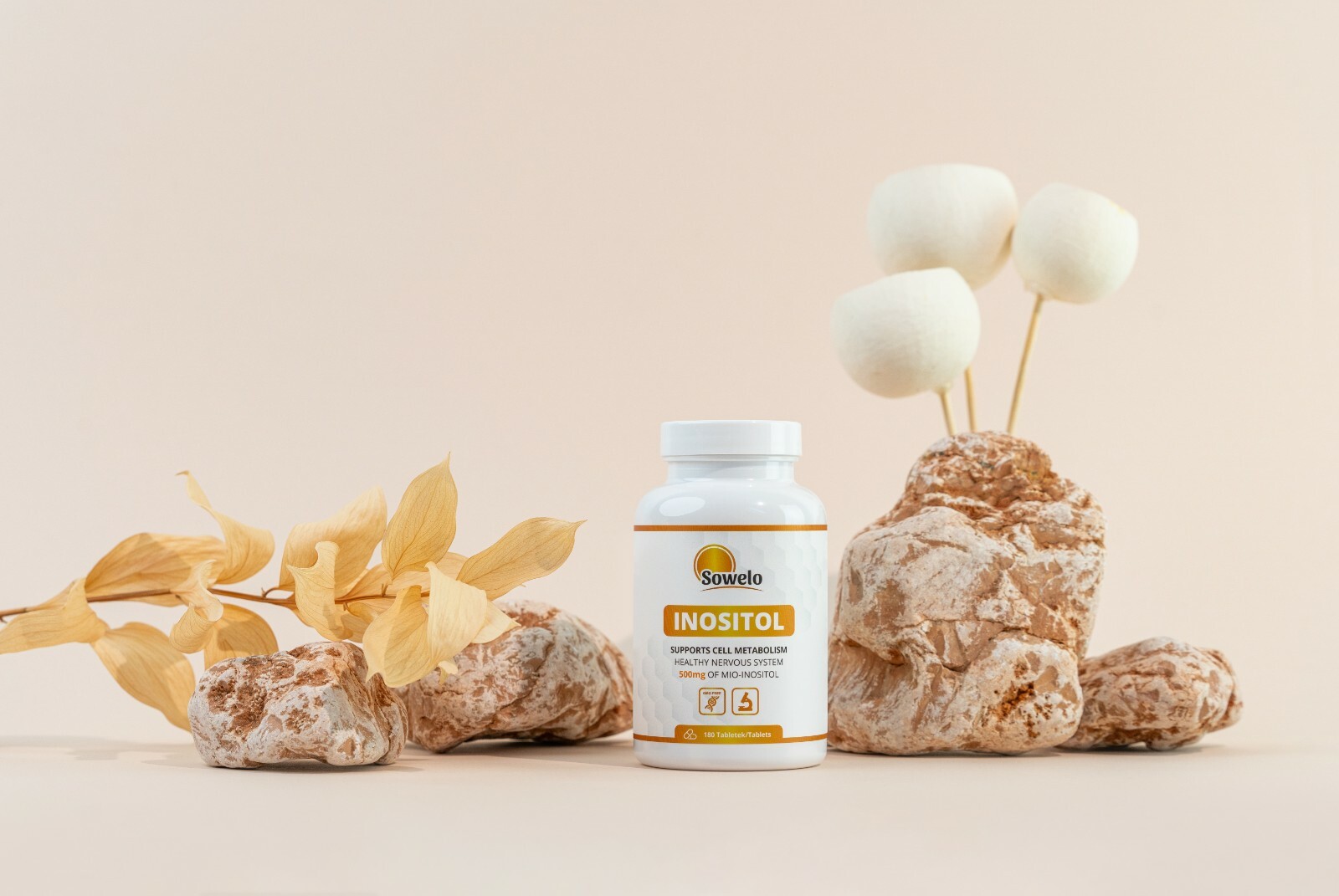 SOWELO INOSITOL MYO-INOSITOL 500mg TABLETS