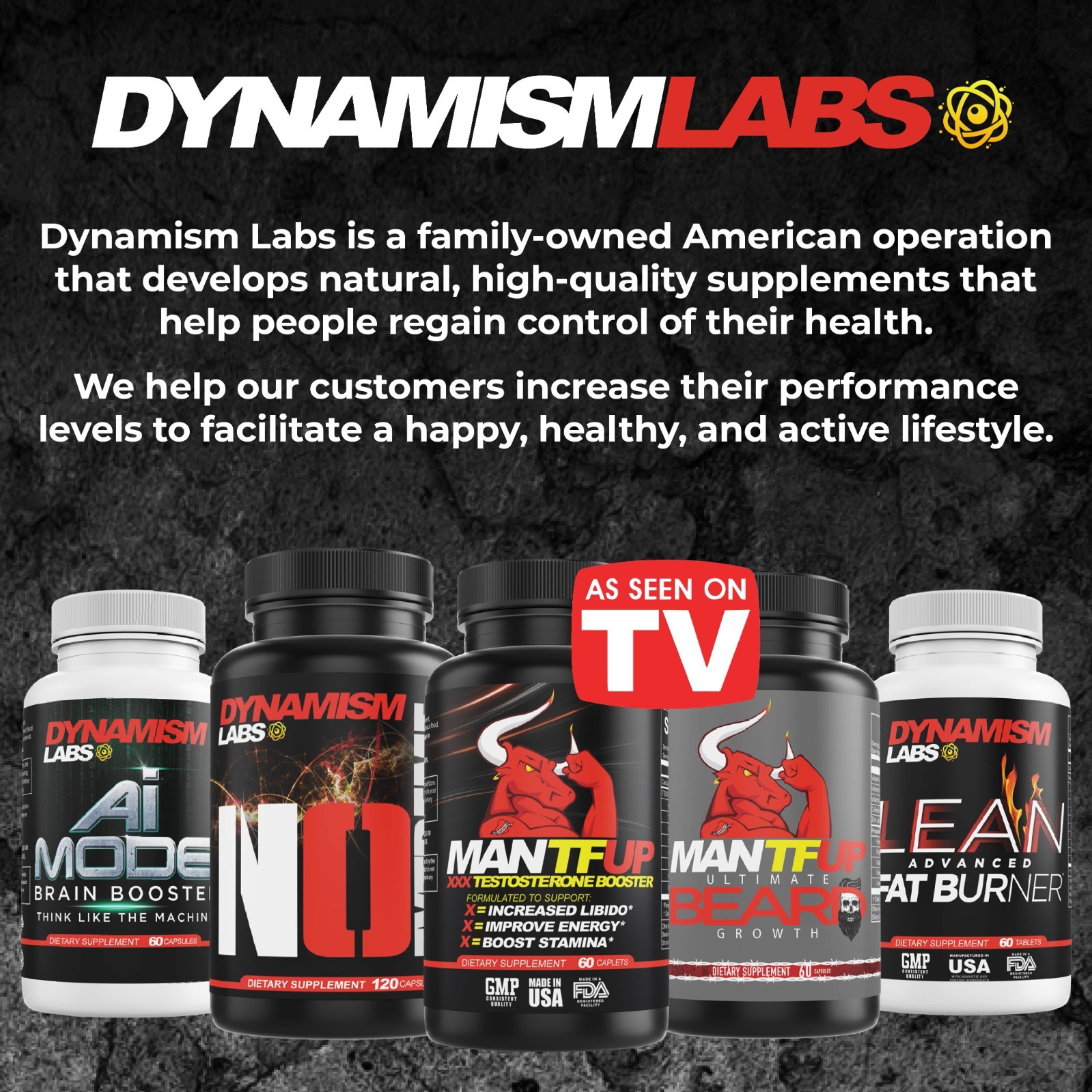 Dynamism Labs – ManTFup 🔥 💪🏼 Testosterone Booster, 📈 Gluten Free, 🌱 Non-GMO