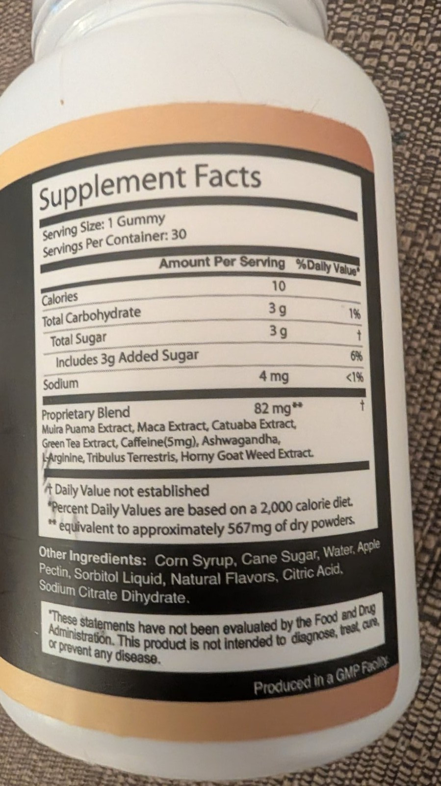 Alpha Bites Gummies AlphaBites Max Performance Gummy (1 Month Supply)