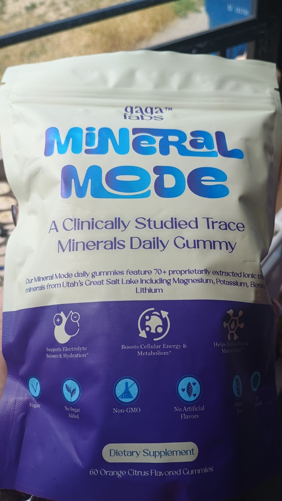Gaga Labs Mineral Mode Trace Minerals Daily Gummies 60 Count Orange Citrus