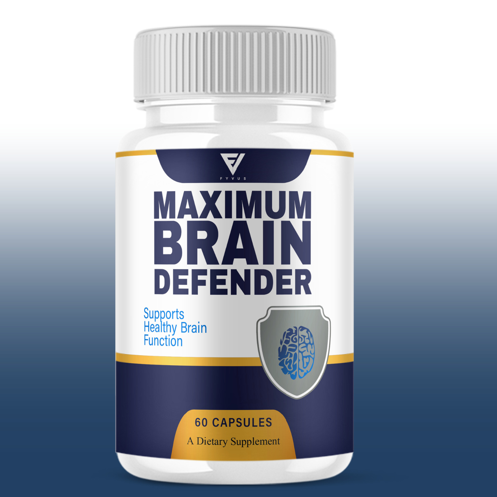 (5 Pack) Brain Defender Advanced Memory Support Supplement Pills (300 Capsules)
