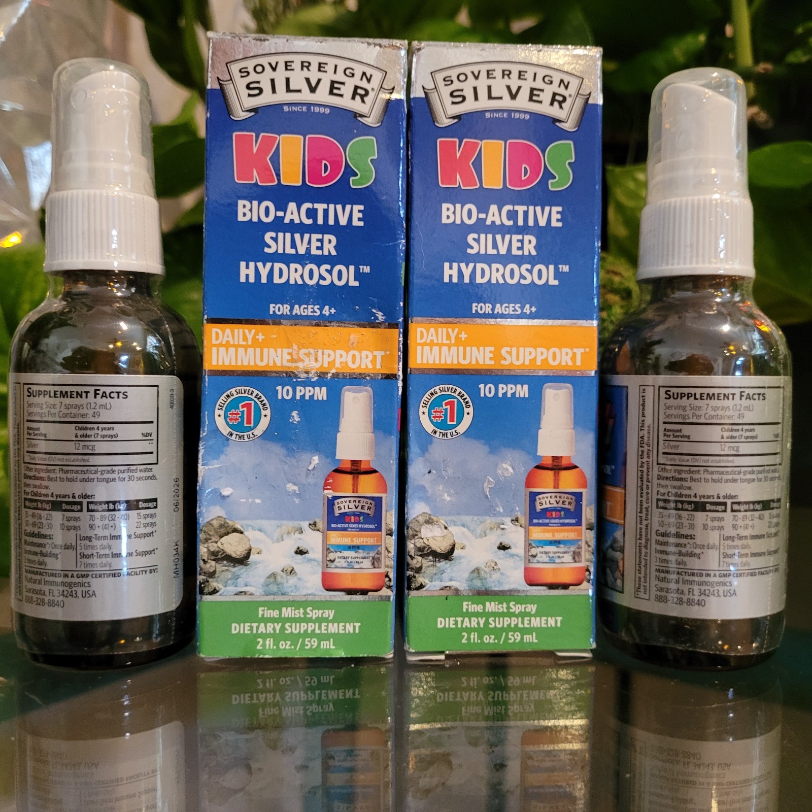 2pk Sovereign Silver Natural Immunogenics Bio-Active Silver Kids Immune Spray