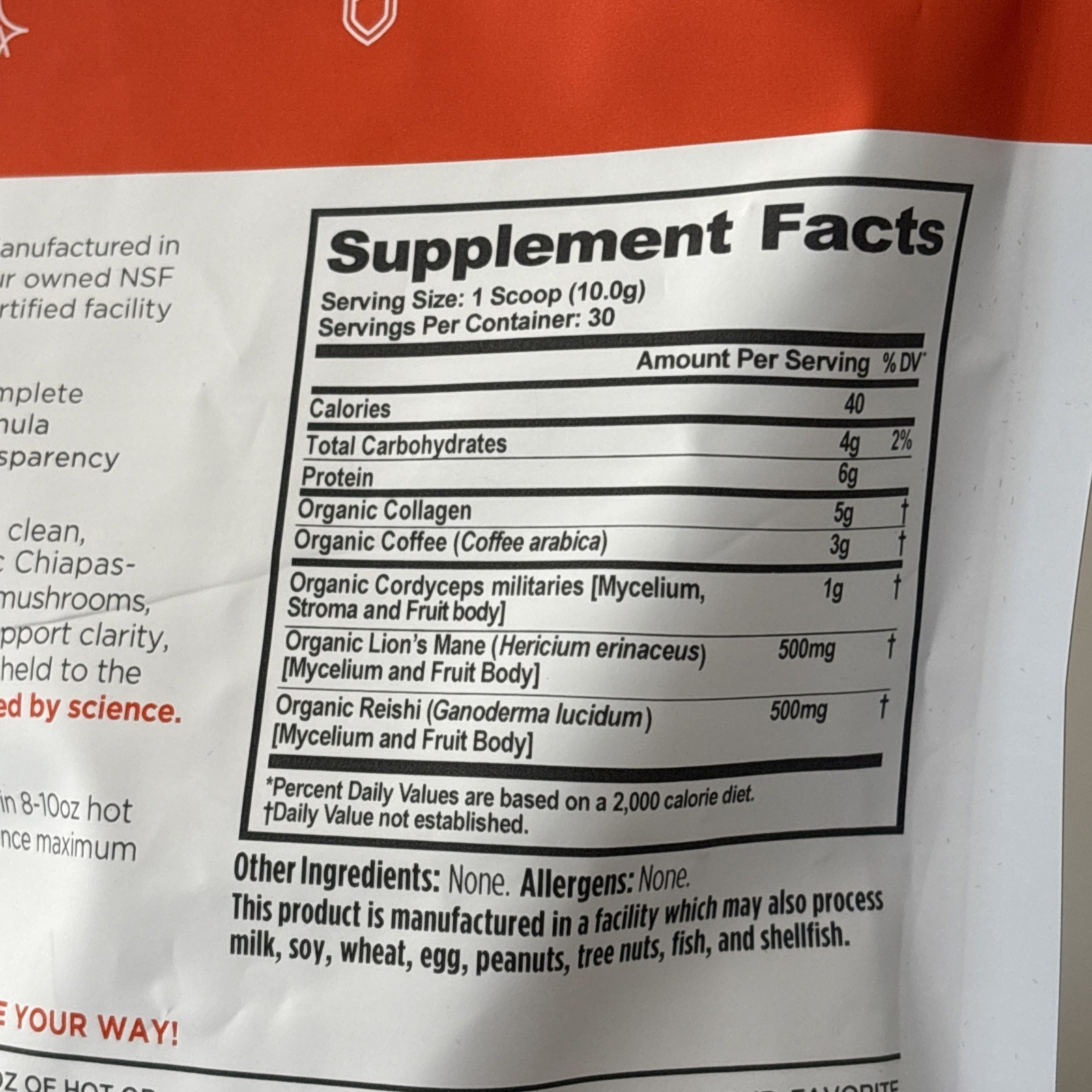 The Genius Brand, Mushroom Coffee + Collagen, 300g, EXP 07/2027