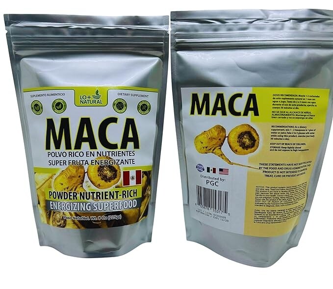 MACA POLVO 8oz (225g) Suplemento Alimenticio tea POWDER NUTRIENT-RICH MACA POWDE