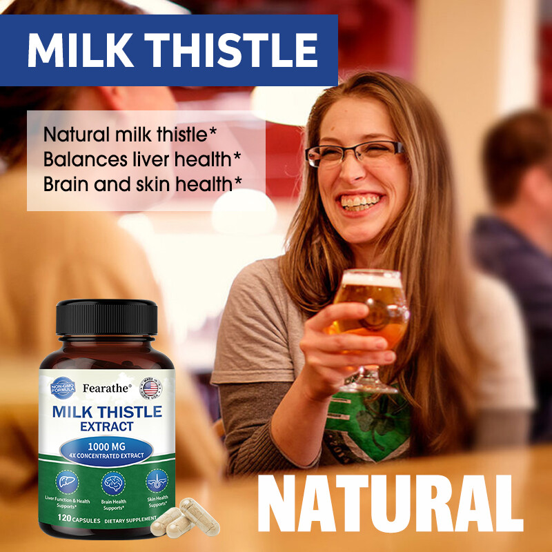 Milk Thistle Extract 1000mg – Promotes Healthy Liver Function