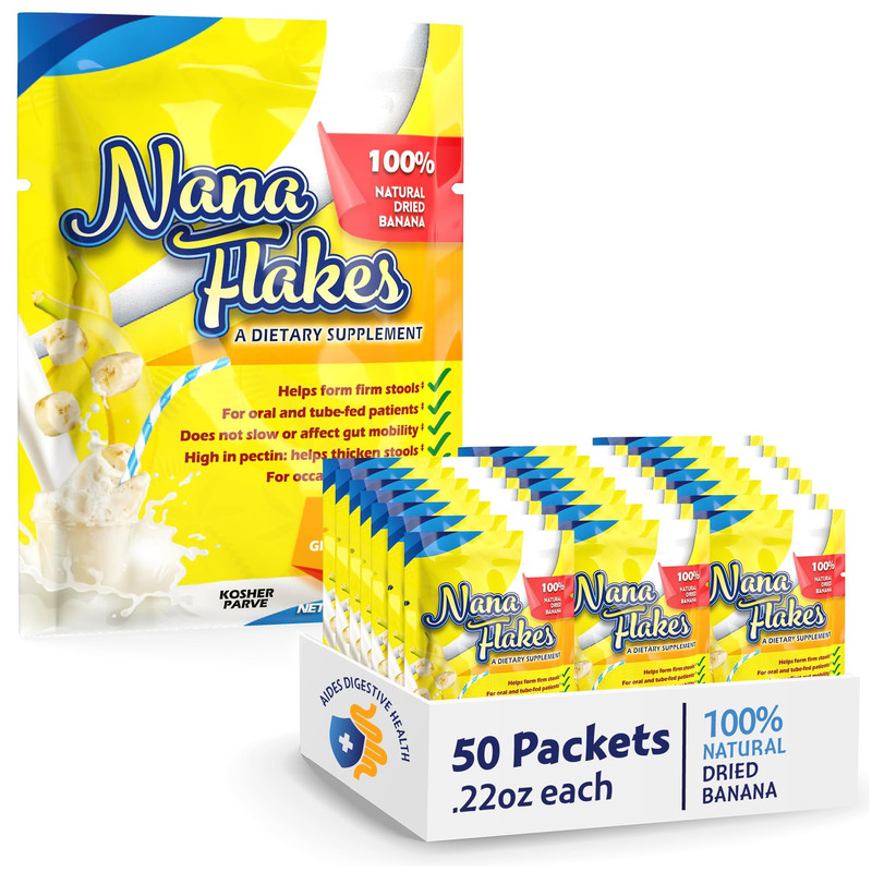 Nutritional Designs Nana Flakes Anti-Diarrheal Banana Powder Ibs Relief Heart
