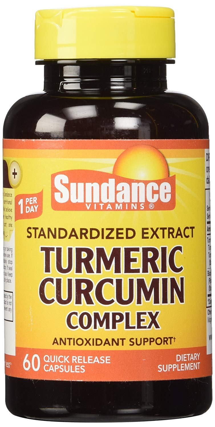 Sundance Vitamins Turmeric Curcumin Complex Dietary Supplement Capsules 60 Ct