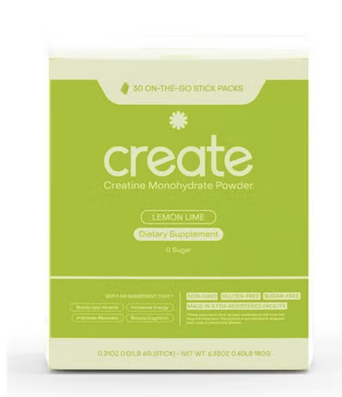 Create Creatine Monohydrate Powder Mixed Berry 5g Sugar-Free Vegan 30 Packs