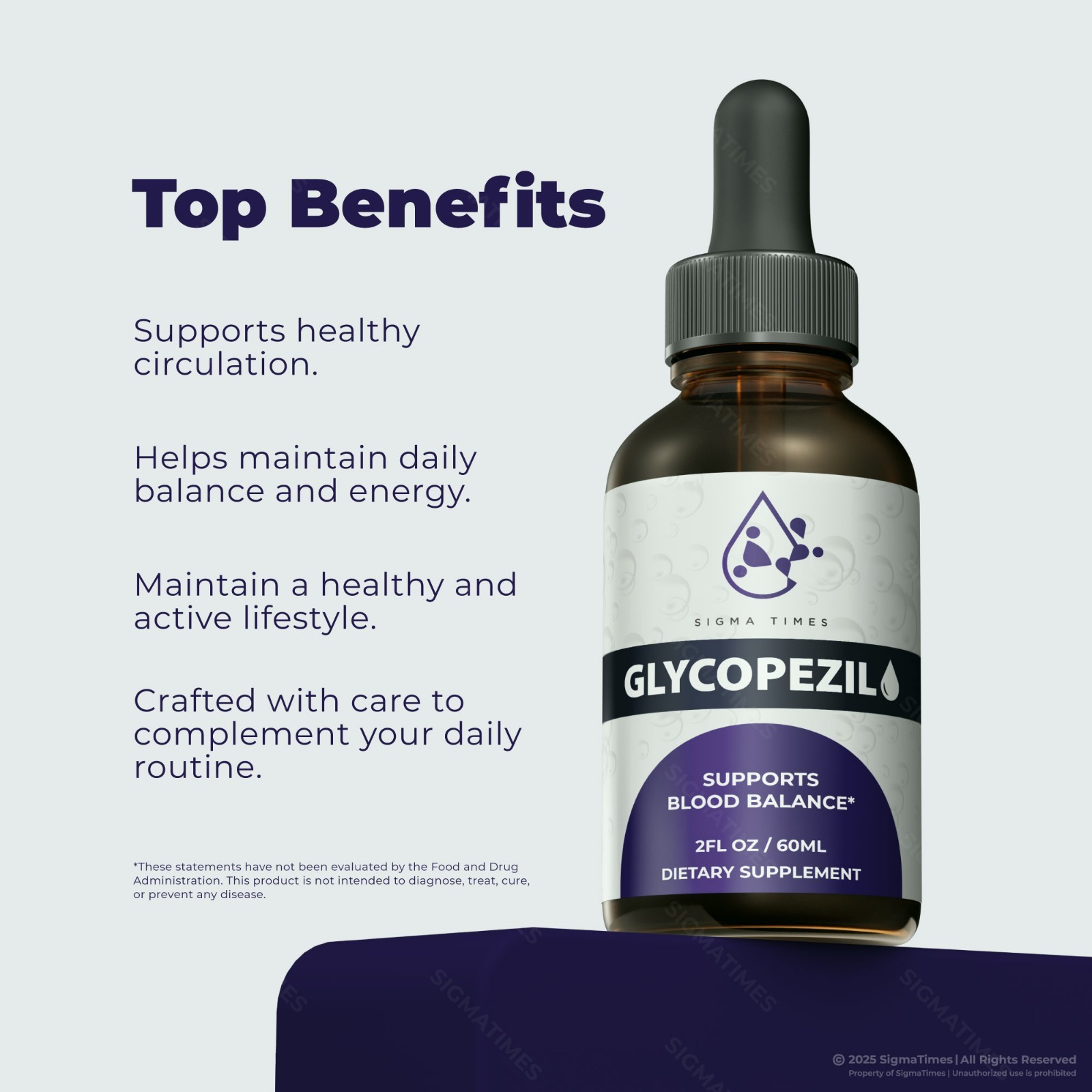 Glycopezil Drops, For Healthy Blood Support and Circulation (30 servs.)