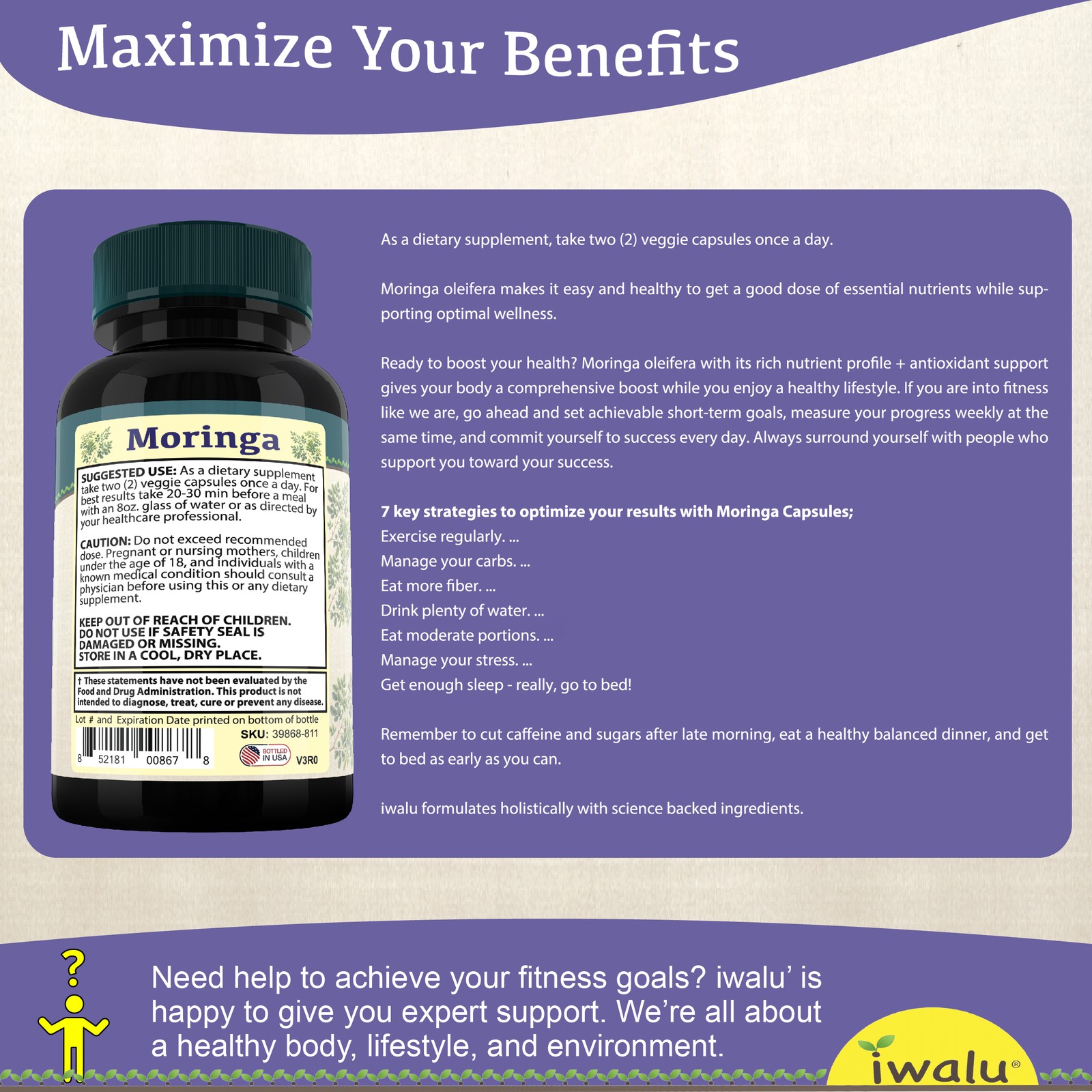 Urolitina a – Reactiva Tu Vitalidad Y Apoya El Envejecimiento Saludable, Moringa