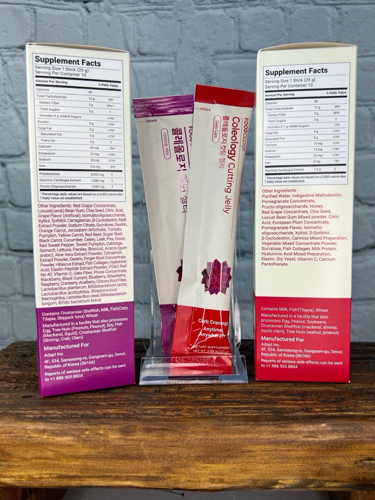 Foodology Coleology Cutting Jelly Bowel Movement Support Pomegranate 10 Sticks