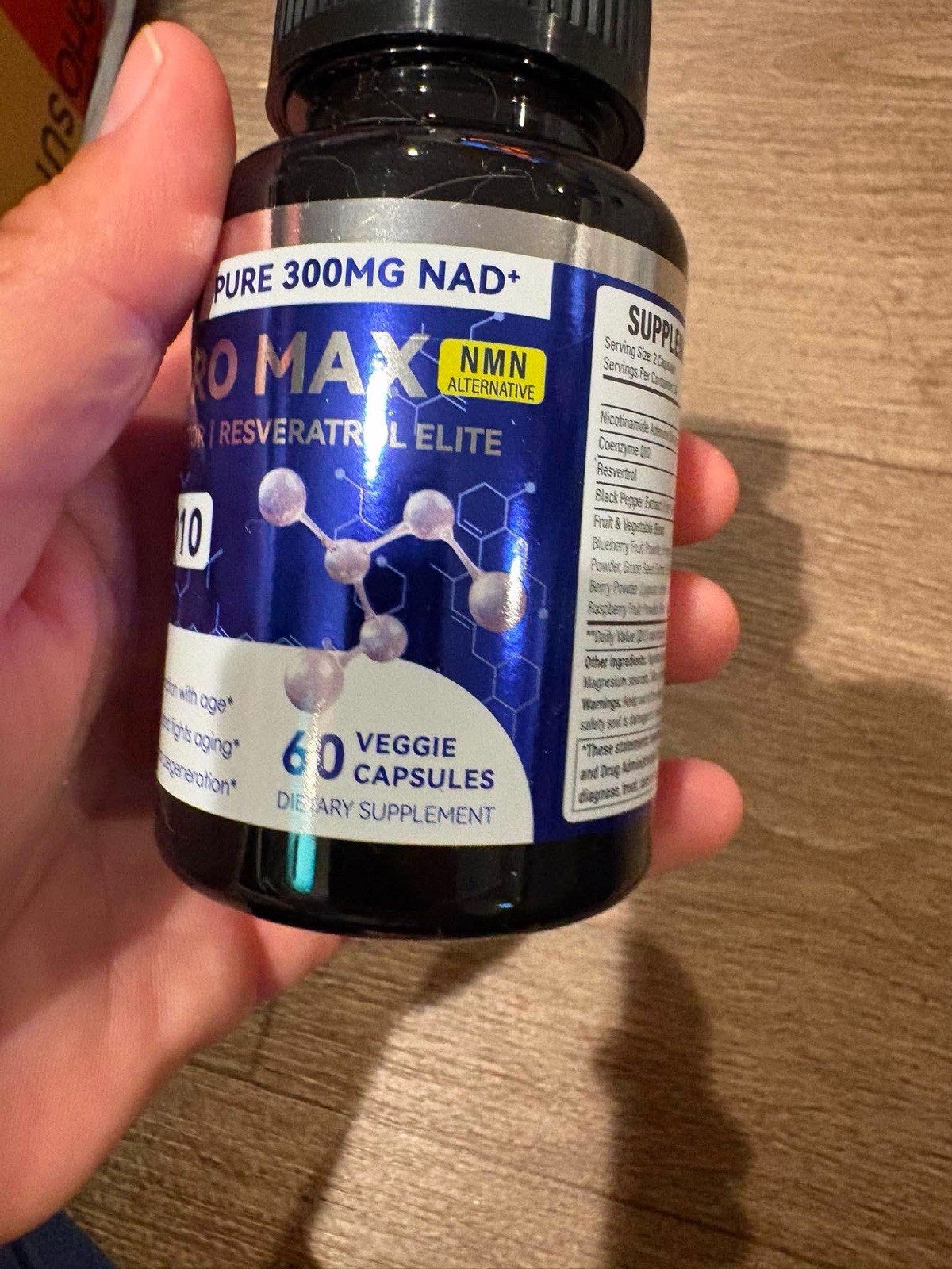HIILEATHY NAD+ PRO MAX CoQ10 Resveratrol Cell Regenerator 60 Capsules