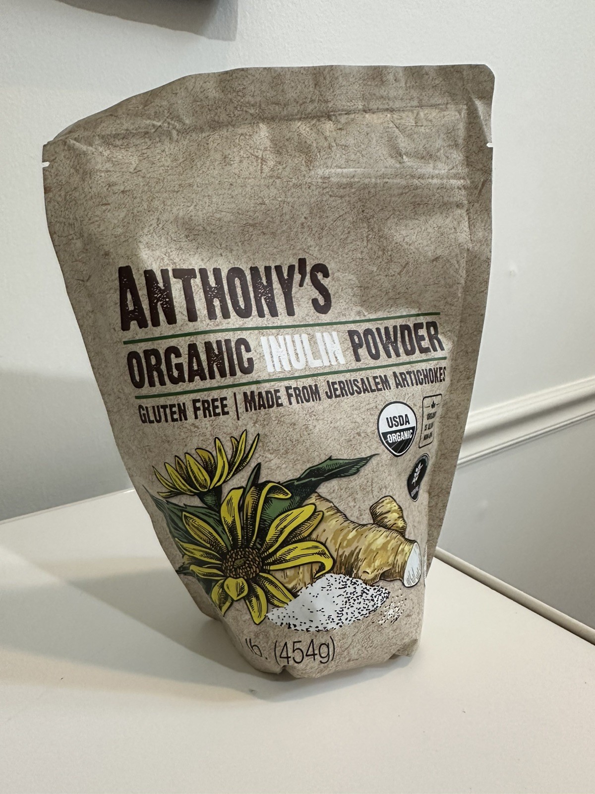 Anthony’s Organic Inulin Powder (1 Pound) 1 Pound (Pack of 1)