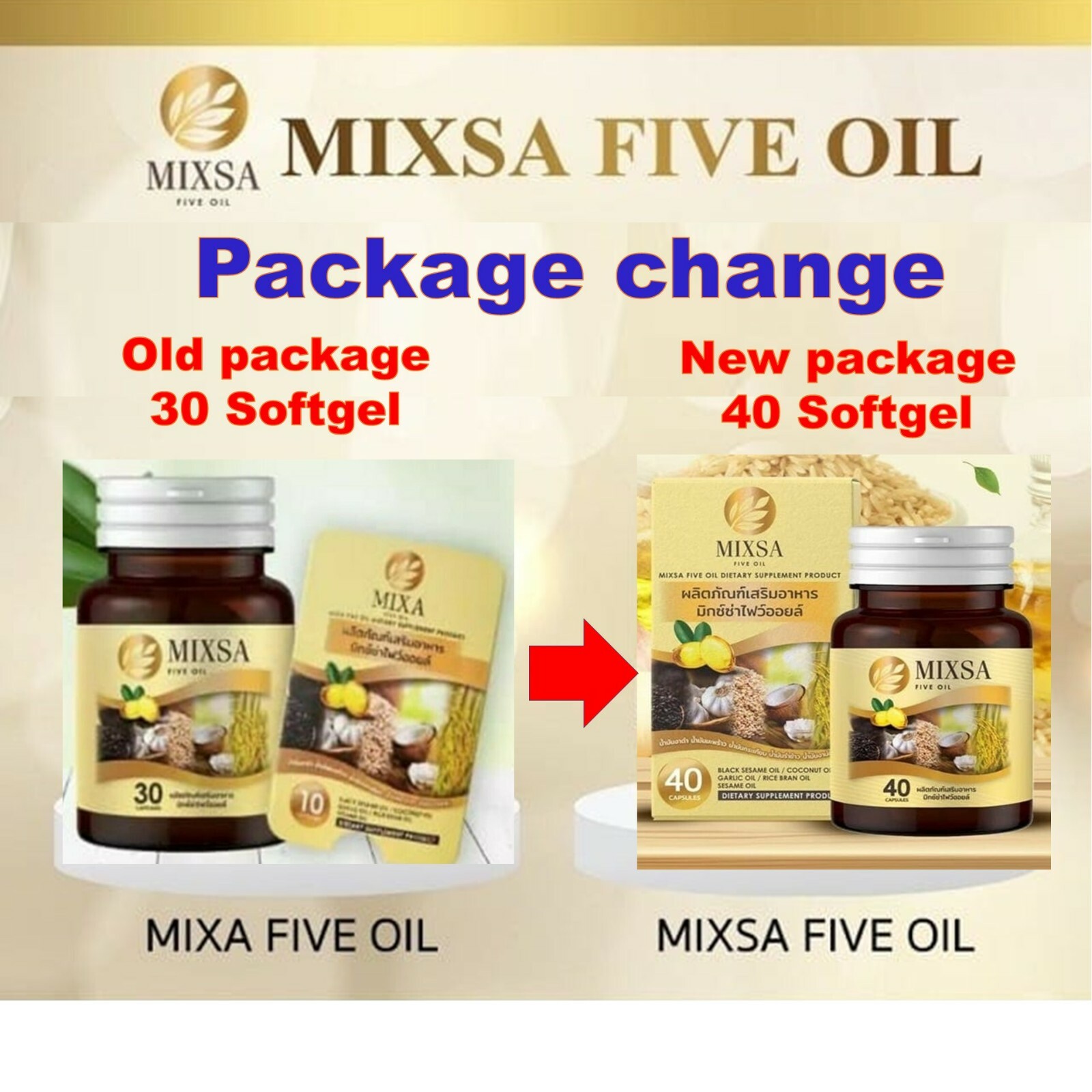 10X MIXSA FIVE OILS Natural Stimulate Metabolism Brain Bones Sleep Balance Relax