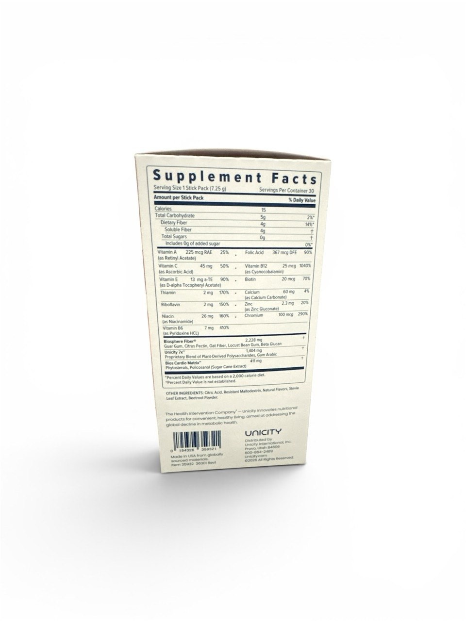 Unicity Balance Natural Mixed Berry (30 Packets) – 100% Authentic