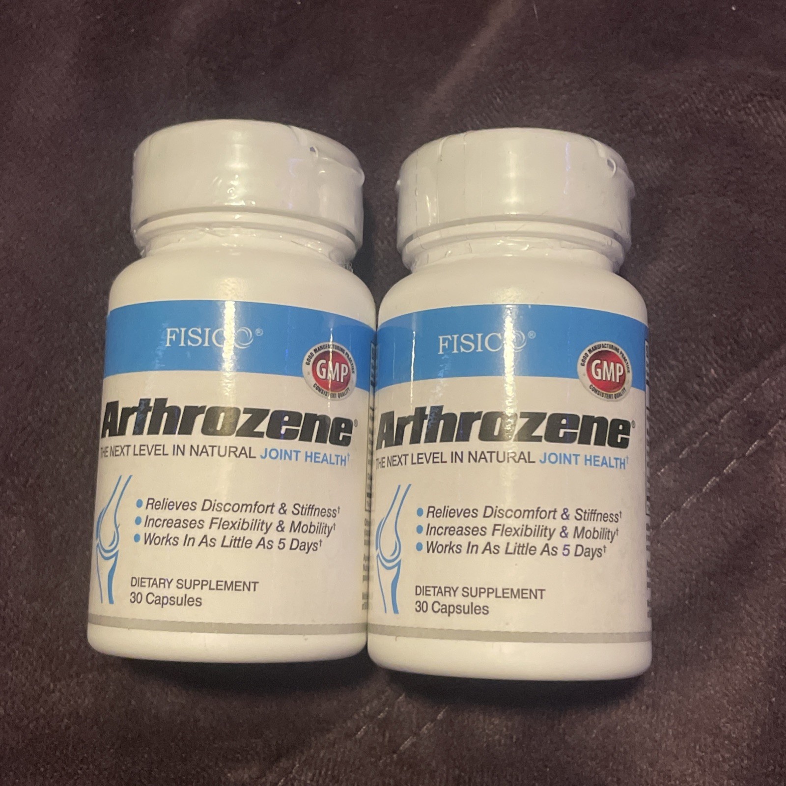 Fisico Arthrozene Natural Joint Health Supplement 30 Capsules New/Sealed