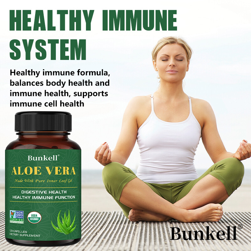 Organic Freeze-Dried Aloe Vera 180mg, Detox Cleaning & Digestive Support
