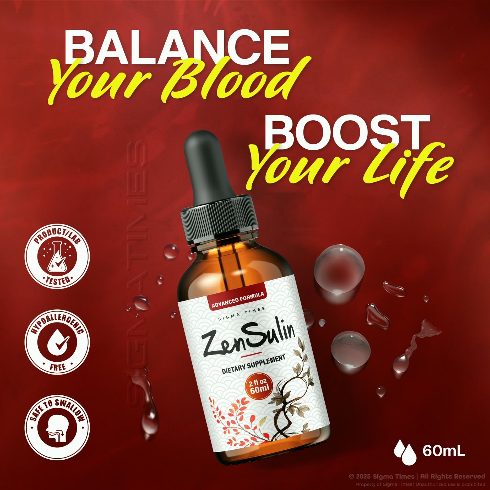 ZenSulin Drops – Zen Sulin Premium Blood Health Support Formula (30 servs.)