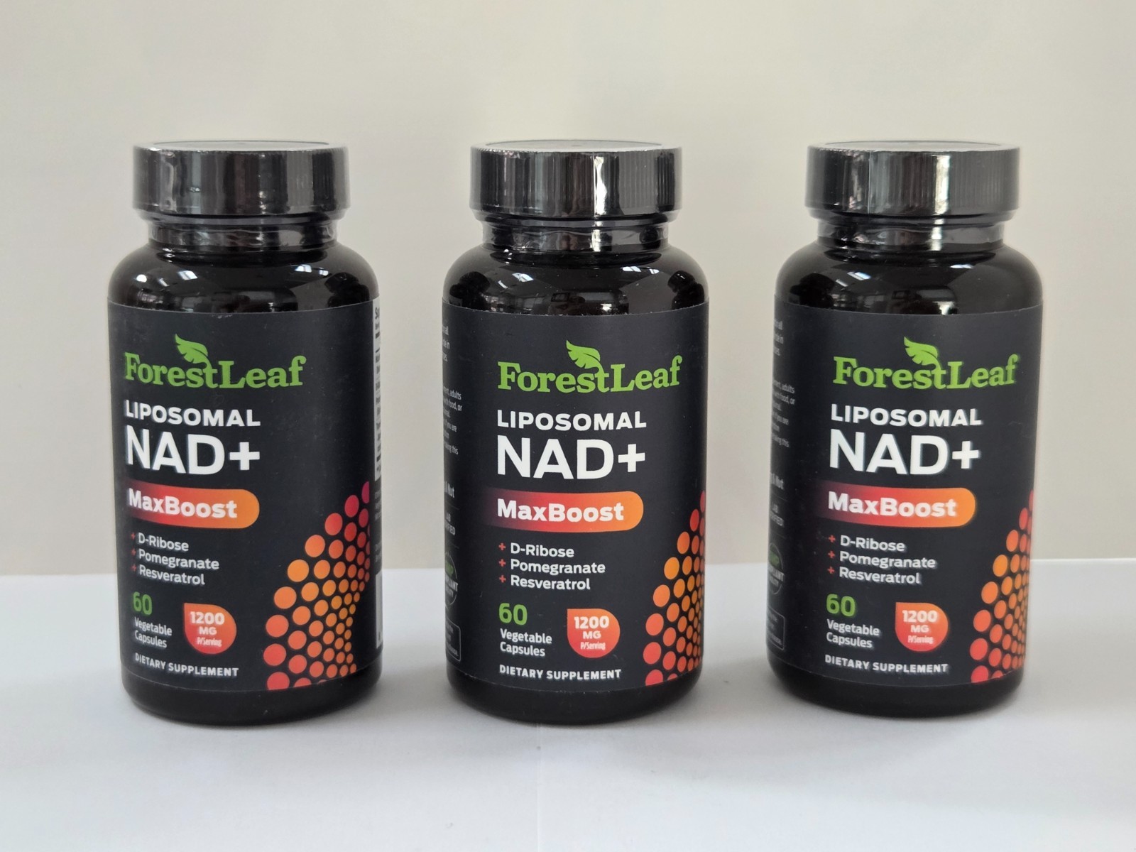 ForestLeaf Liposomal NAD Resveratrol Capsules – Pack of 3 (60 Capsules Each)