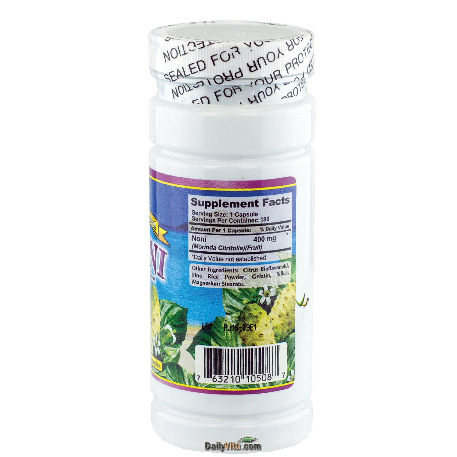 8 x All Natural NONI 400 mg 180 Capsules