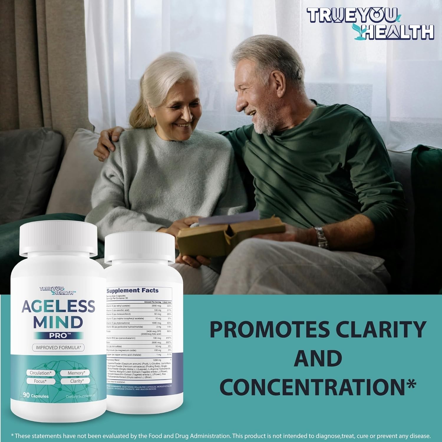 AGELESS MIND PRO NOOTROPIC BRAIN SUPPLEMENTS FOR MEMORY & FOCUS, BRAIN BOOSTER