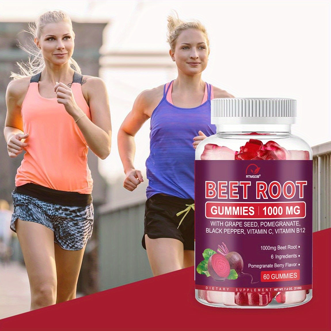 Beets Soft Chews Gummies with Beetroot & Magnesium – Circulation Support