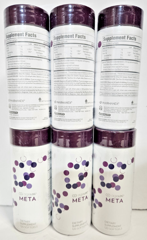 Nu Skin Nuskin Pharmanex ageLOC Meta Sealed 120 Softgels (6 Bottles)