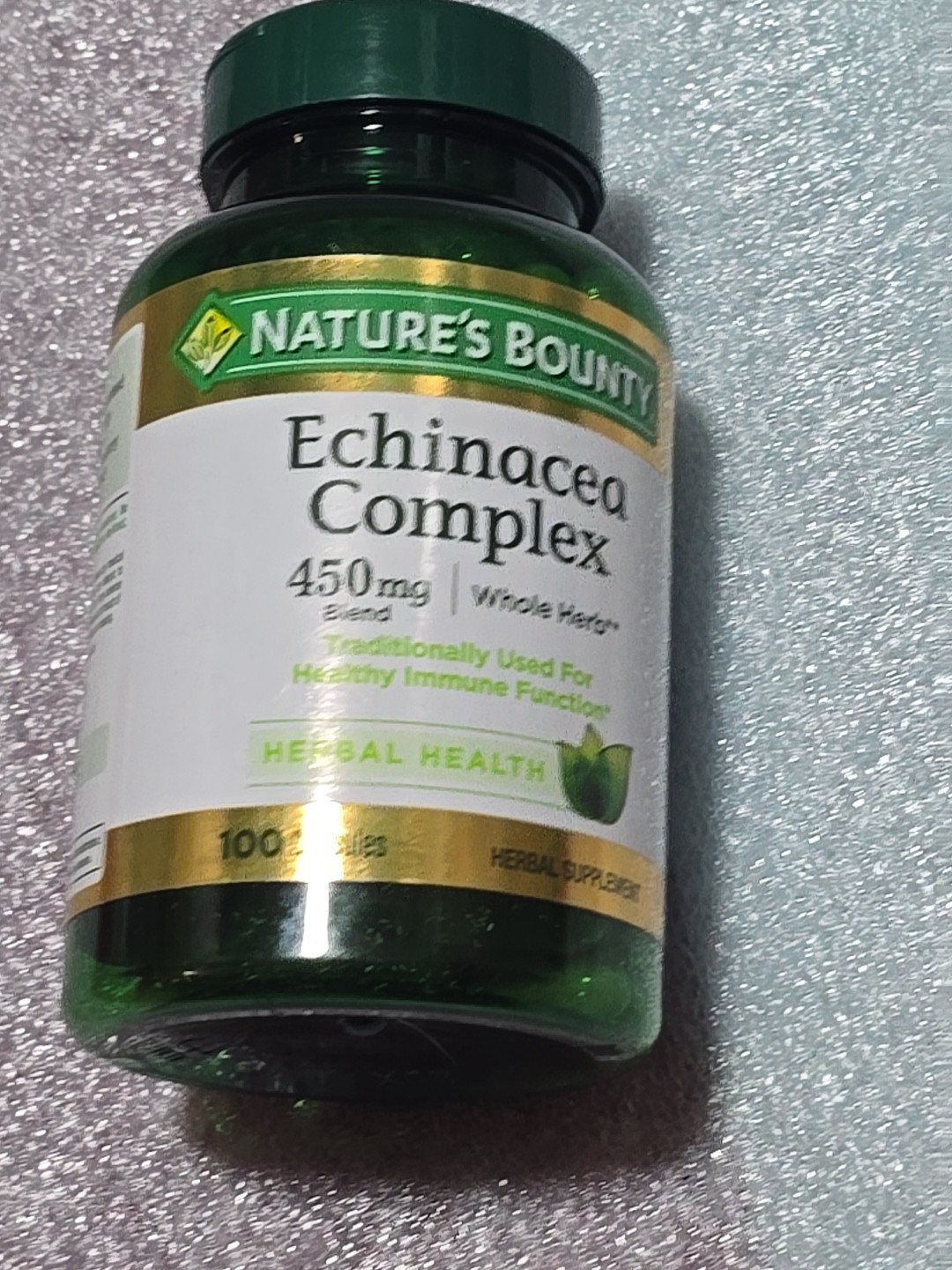 Nature’s Bounty Echinacea & Goldenseal Dietary Supplement 450mg 100 Capsules