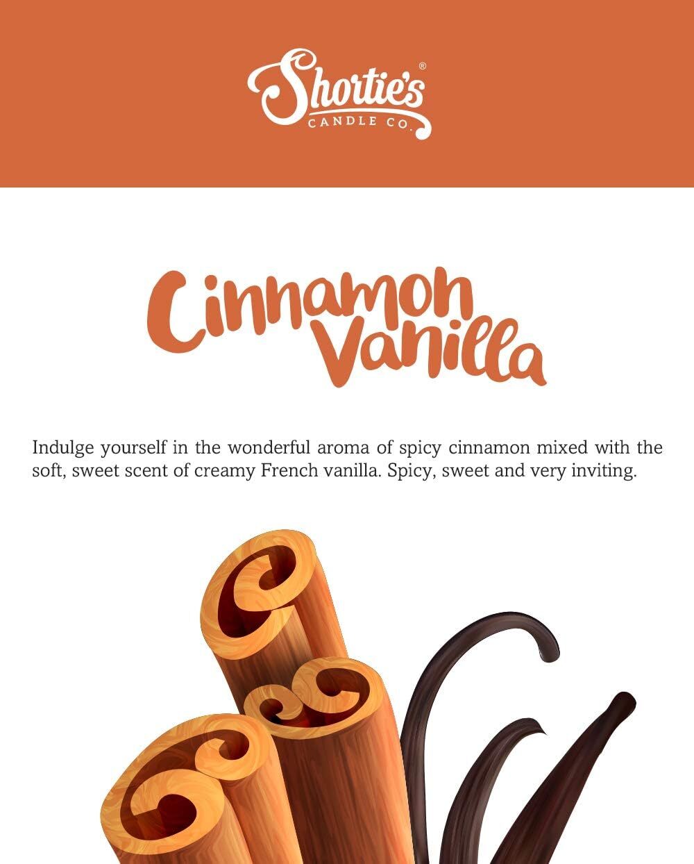 Shortie’s Candle Company Cinnamon Vanilla Wax Melts Multi Pack – Beige